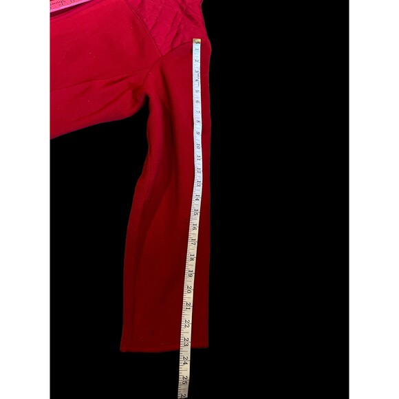 Croft & Barrow Red Fleece Zip Up Jacket - Picture 5 of 6